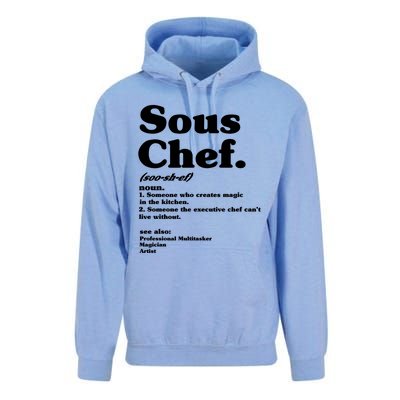 Funny Sous Chef Definition Gift Unisex Surf Hoodie