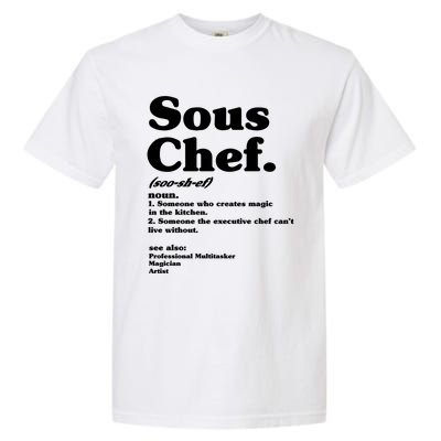 Funny Sous Chef Definition Gift Garment-Dyed Heavyweight T-Shirt