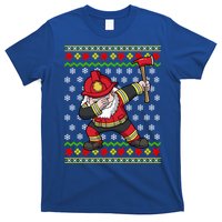 Firefighter Santa Claus Fire Ugly Christmas Fire Warden Gift T-Shirt