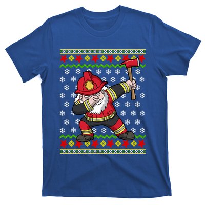 Firefighter Santa Claus Fire Ugly Christmas Fire Warden Gift T-Shirt