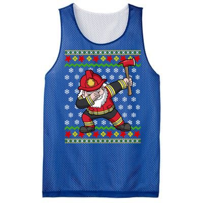 Firefighter Santa Claus Fire Ugly Christmas Fire Warden Gift Mesh Reversible Basketball Jersey Tank