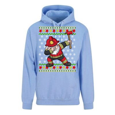 Firefighter Santa Claus Fire Ugly Christmas Fire Warden Gift Unisex Surf Hoodie