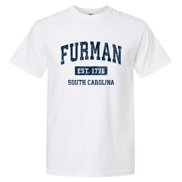 Furman South Carolina Sc Vintage Athletic Sports Design Garment-Dyed Heavyweight T-Shirt