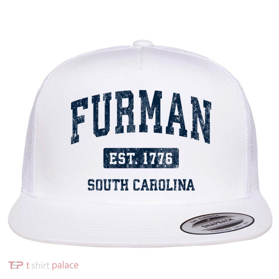 Furman South Carolina Sc Vintage Athletic Sports Design Flatbill Hat