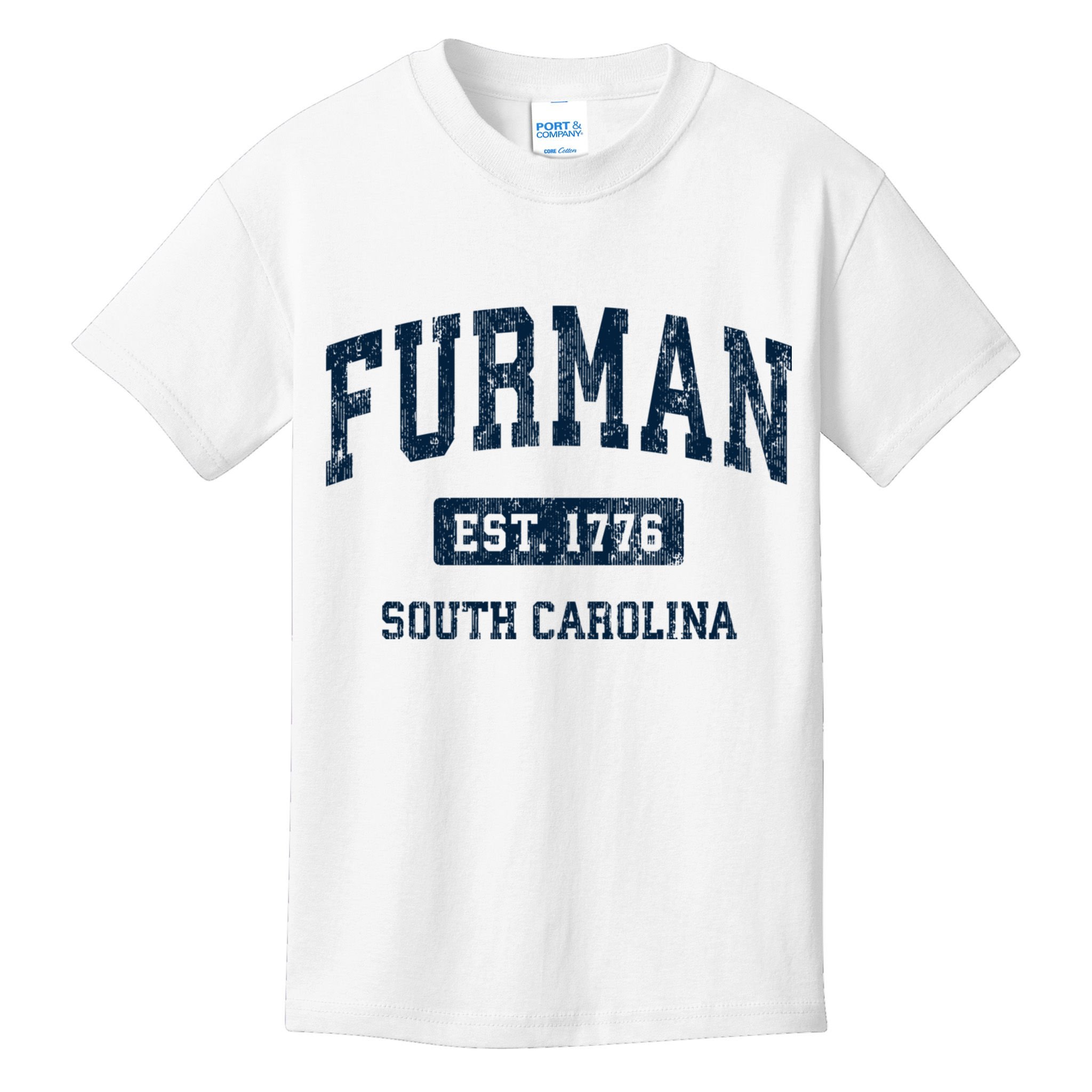 Furman South Carolina Sc Vintage Athletic Sports Design Kids T-Shirt