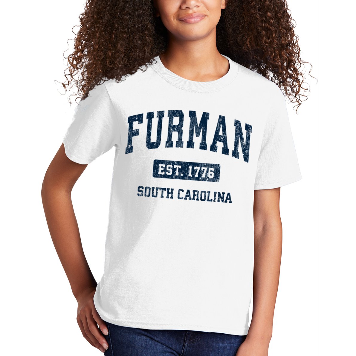 Furman South Carolina Sc Vintage Athletic Sports Design Kids T-Shirt