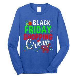 Friday Shopping Crew Christmas Lights Black Shopping Family  Long Sleeve Shirt