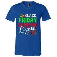 Friday Shopping Crew Christmas Lights Black Shopping Family  V-Neck T-Shirt