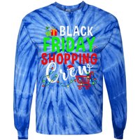 Friday Shopping Crew Christmas Lights Black Shopping Family  Tie-Dye Long Sleeve Shirt