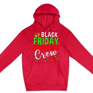 Friday Shopping Crew Christmas Lights Black Shopping Family  Premium Pullover Hoodie