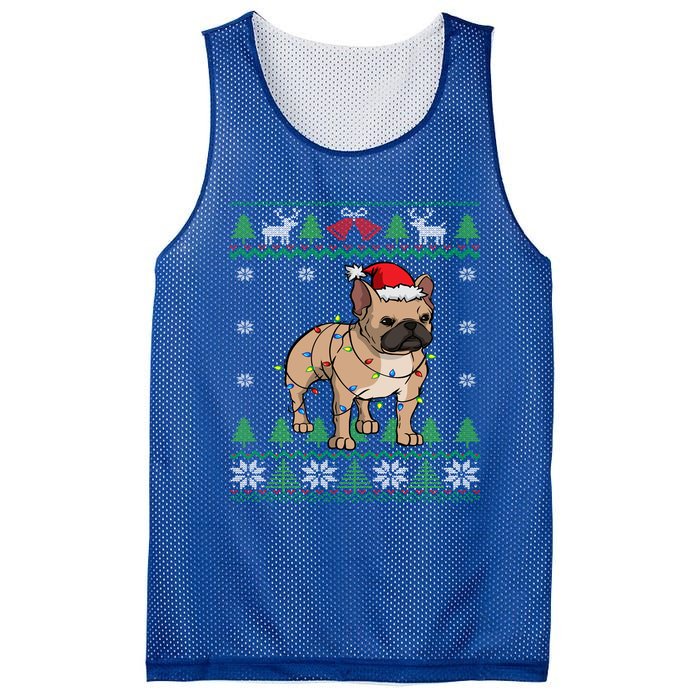 Frenchie Santa Claus Cute French Bulldog Ugly Christmas Meaningful Gift Mesh Reversible Basketball Jersey Tank