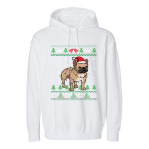 Frenchie Santa Claus Cute French Bulldog Ugly Christmas Meaningful Gift Garment-Dyed Fleece Hoodie