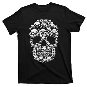 Funny Skull Costume  Pug Lover Halloween Dog T-Shirt