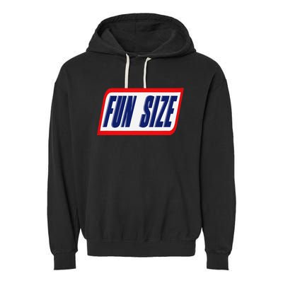 Fun Size Candy Bar Style Label Garment-Dyed Fleece Hoodie