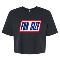 Fun Size Candy Bar Style Label Bella+Canvas Jersey Crop Tee