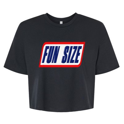 Fun Size Candy Bar Style Label Bella+Canvas Jersey Crop Tee