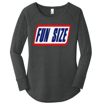 Fun Size Candy Bar Style Label Women's Perfect Tri Tunic Long Sleeve Shirt