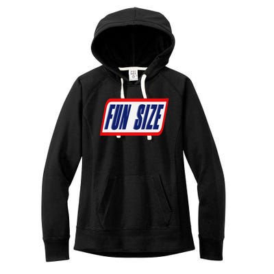 Fun Size Candy Bar Style Label Women's Fleece Hoodie