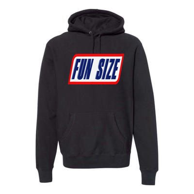 Fun Size Candy Bar Style Label Premium Hoodie