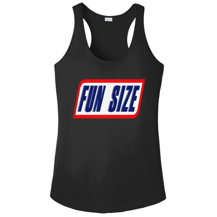 Fun Size Candy Bar Style Label Ladies PosiCharge Competitor Racerback Tank