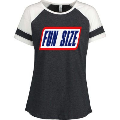 Fun Size Candy Bar Style Label Enza Ladies Jersey Colorblock Tee