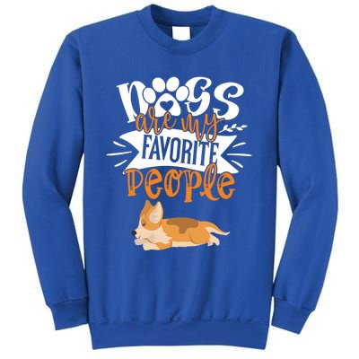 Funny Sleeping Cute Dog Quote Dogs Are My Favorite People Gift Sweatshirt