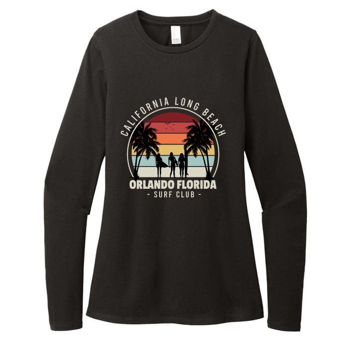 Florida Surf Club Womens CVC Long Sleeve Shirt