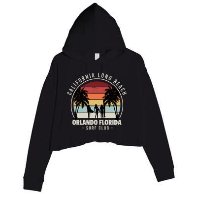 Florida Surf Club Crop Fleece Hoodie