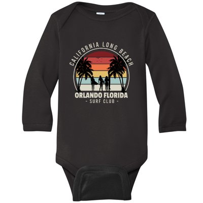 Florida Surf Club Baby Long Sleeve Bodysuit