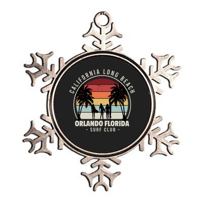 Florida Surf Club Metallic Star Ornament