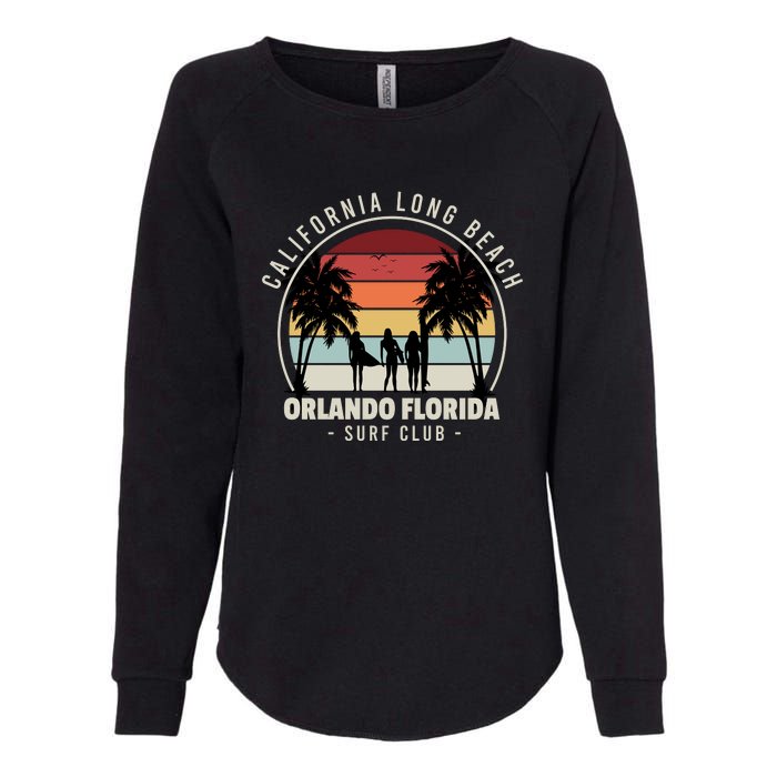 Florida Surf Club Womens California Wash Sweatshirt