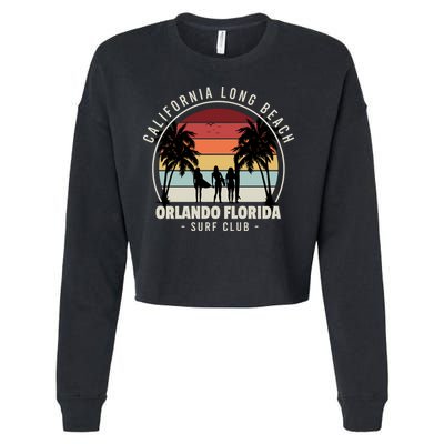 Florida Surf Club Cropped Pullover Crew