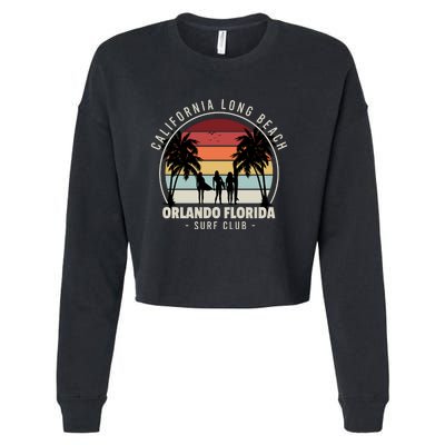 Florida Surf Club Cropped Pullover Crew