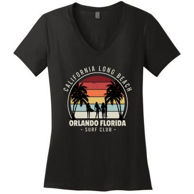 Florida Surf Club Women's V-Neck T-Shirt