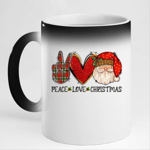 Festive Santa Claus Joyful Holiday Season 11oz Black Color Changing Mug