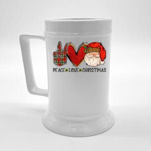 Festive Santa Claus Joyful Holiday Season Beer Stein