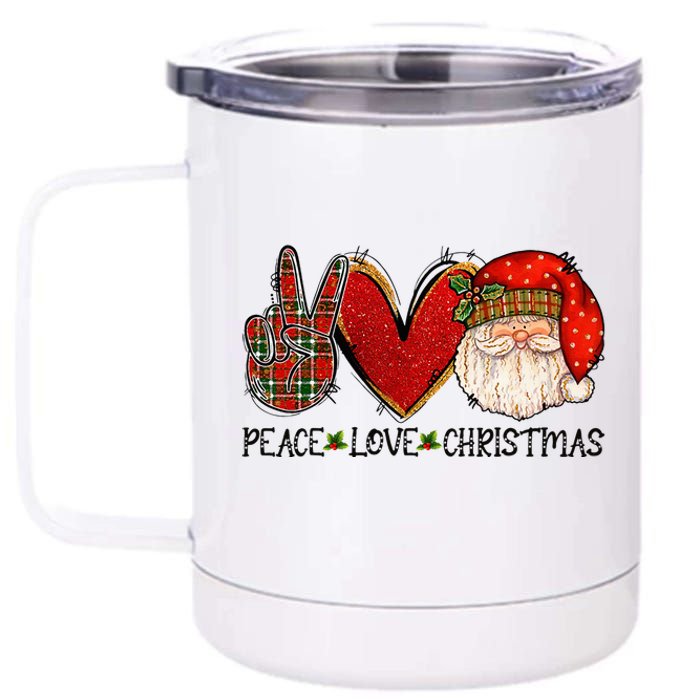 Festive Santa Claus Joyful Holiday Season 12 oz Stainless Steel Tumbler Cup