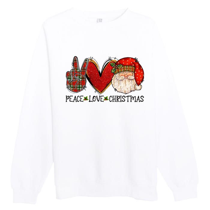 Festive Santa Claus Joyful Holiday Season Premium Crewneck Sweatshirt