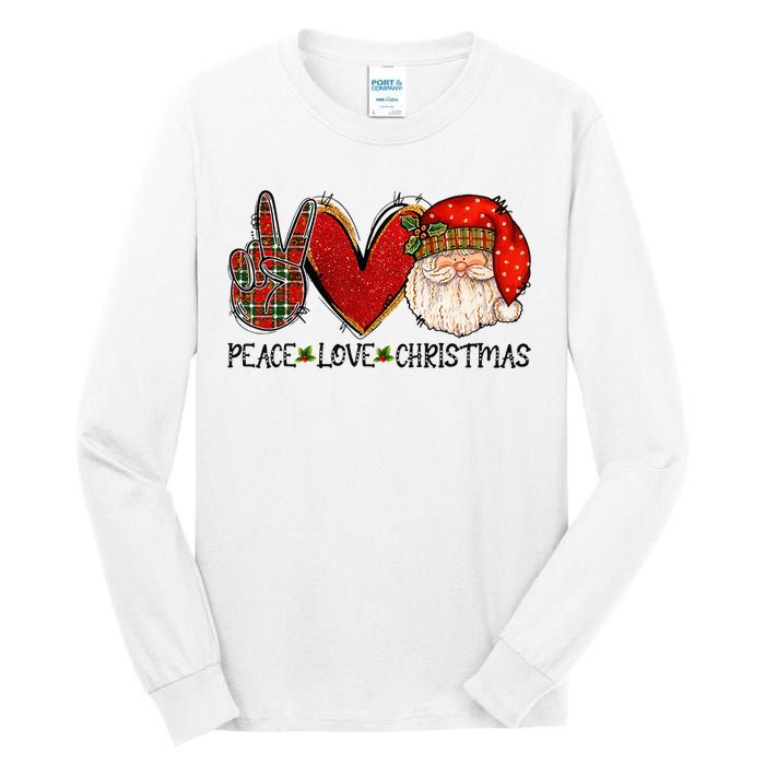 Festive Santa Claus Joyful Holiday Season Tall Long Sleeve T-Shirt