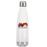 Festive Santa Claus Joyful Holiday Season Stainless Steel Insulated Water Bottle