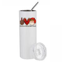 Festive Santa Claus Joyful Holiday Season Stainless Steel Tumbler