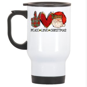 Festive Santa Claus Joyful Holiday Season Stainless Steel Travel Mug