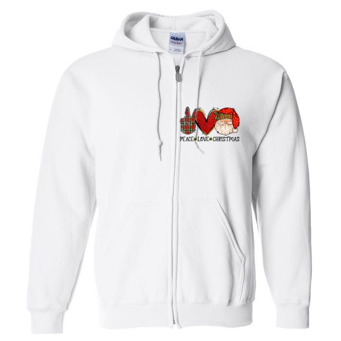 Festive Santa Claus Joyful Holiday Season Full Zip Hoodie