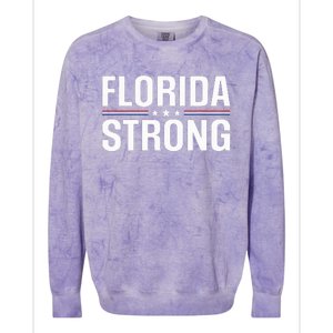 Florida Strong Community Strength Prayer Support Colorblast Crewneck Sweatshirt