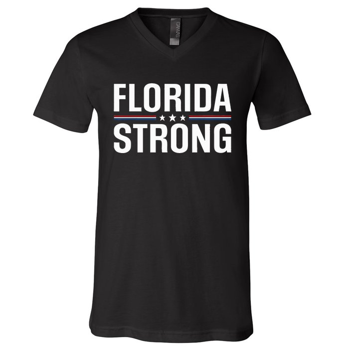 Florida Strong Community Strength Prayer Support V-Neck T-Shirt