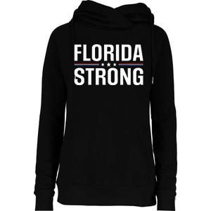 Florida Strong Community Strength Prayer Support Womens Funnel Neck Pullover Hood