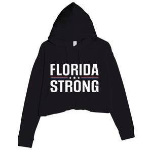 Florida Strong Community Strength Prayer Support Crop Fleece Hoodie