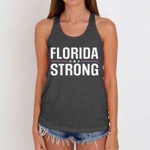 Florida Strong Community Strength Prayer Support Women's Knotted Racerback Tank