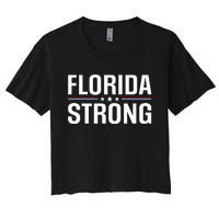 Florida Strong Community Strength Prayer Support Women's Crop Top Tee