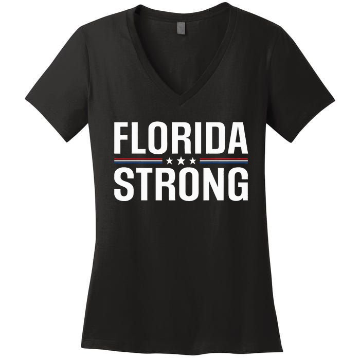 Florida Strong Community Strength Prayer Support Women's V-Neck T-Shirt